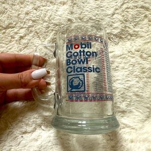 1994 Mobil football collectible glass mug